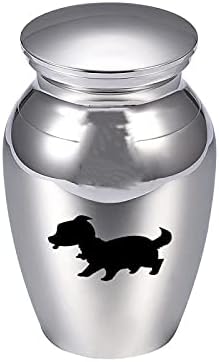 RUITAIQIN JNXL Gravür Pet Köpek Karikatür Resim Kremasyon Çömleği İnsan Külleri Hediyelik Eşya 0222 (Ana Taş Rengi: