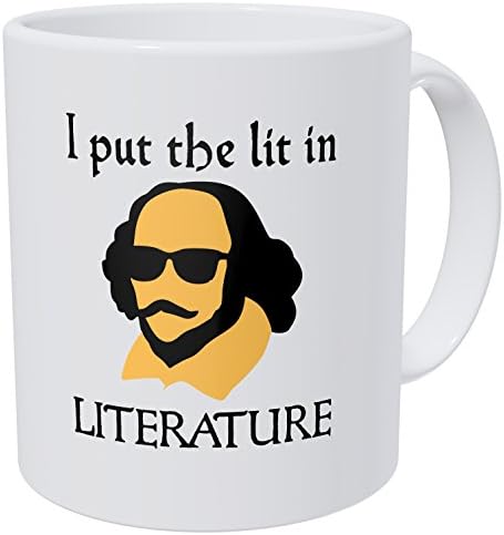 Sana Litterature Yaktı Koyacağım, Shakespeare Enlish Öğretmen 11 Ons Komik Kahve Kupa