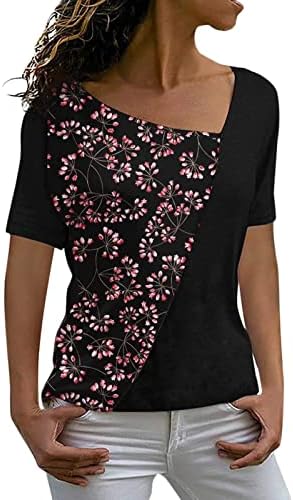 Kadın Sonbahar Yaz Brunch Tshirt 2023 Giyim Kısa Kollu V Boyun Pamuk Grafik Bluz Gömlek Kızlar için TC TC