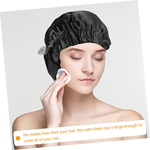 FOMİYES saç bonesi Saten Boneler Bayan duş boneleri Kıvırcık Saç Bonesi Uyku için Saten Uyku Başlığı Şapka Saç Gevşek