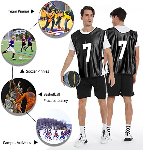 PULUOMASI Hücum eğitim yeleği (12 Paket) takım Sporları Pinnies Formaları Yetişkin Gençlik Futbol Önlükler Numaralı