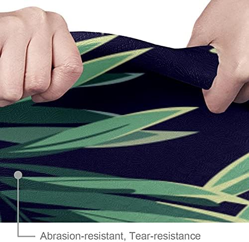 Siebzeh Yeşil Palmiye Yaprakları Premium Kalın Yoga Mat Çevre Dostu Kauçuk Sağlık ve Fitness Kaymaz Mat Her Türlü