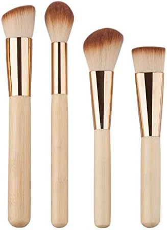 Makyaj fırçası 8 adet/takım Bambu Saplı makyaj fırçası es Seti kitleri Pudra Fondöten Kaş Yüz Çok Fonksiyonlu Fırçalar