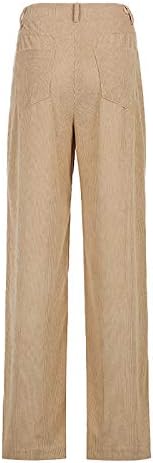 UOFOCO Sweatpants Kadife Pantolon Kadınlar için Düz Renk Orta Belli Geniş Bacak Pantolon Düz Casual Baggy Pantolon