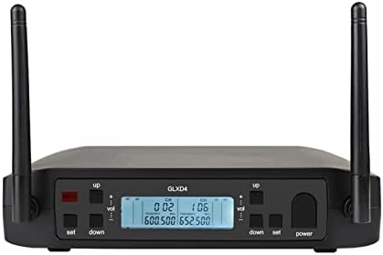 BALAMİ Mikrofon GLX4 UHF Profesyonel Kablosuz Mikrofon Sistemi Çift Kanal Çift El Sahne Performansı Ev KTV Parti