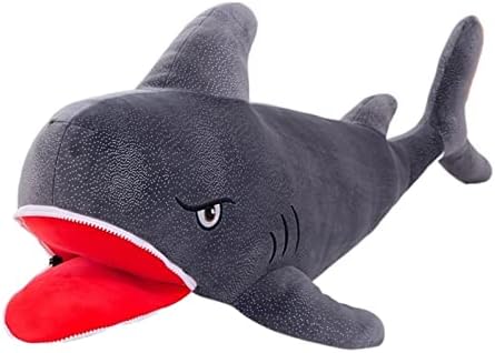 MİQUANGGO Peluş Kuklalar Büyük Fermuar Köpekbalığı Bebek Bebek Peluş oyuncak Okyanus Müzesi Hayvan Şiddetli Köpekbalığı