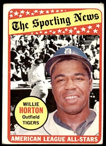 1969 Topps 429 All-Star Willie Horton Detroit Kaplanları (Beyzbol Kartı) İYİ Kaplanlar