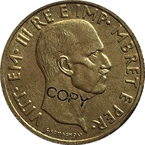 Mücadelesi Coin Arnavutluk 1940 Paraları Kopya 19 5MM Kopya Süsler Koleksiyonu Hediyeler Sikke Koleksiyonu