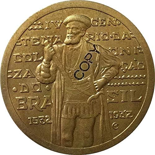 Mücadelesi Coin 1932 Brezilya 1000 Reis Paraları Kopya Kopya Süsler Koleksiyonu Hediyeler Sikke Koleksiyonu
