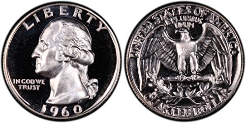 1960 Washington Gümüş Geçirmez Çeyrek 1/4 Geçirmez ABD Darphanesi
