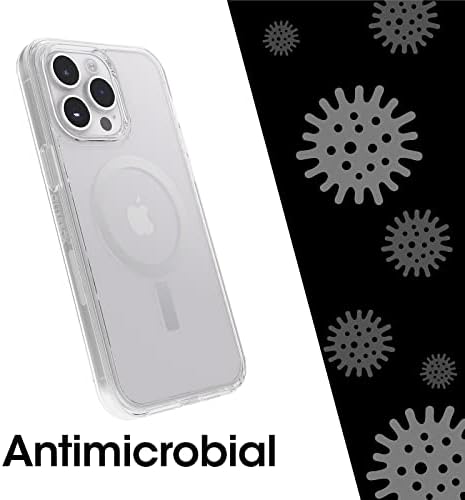 OtterBox SİMETRİ SERİSİ + iPhone 14 Pro Max için magsafe'li ŞEFFAF Antimikrobiyal Kılıf (YALNIZCA) - ŞEFFAF
