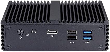 InuoMicro Fansız Mini Pc, Intel Celeron J4105 (2.5 Ghz'e kadar), Ev ofis güvenlik Duvarı yönlendirici oluşturmak