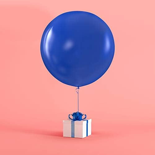 Prextex Mavi Dev Balonlar-Fotoğraf Çekimi, Düğün, Bebek Duşu, Doğum Günü Partisi ve Etkinlik Dekorasyonu için 8 Jumbo
