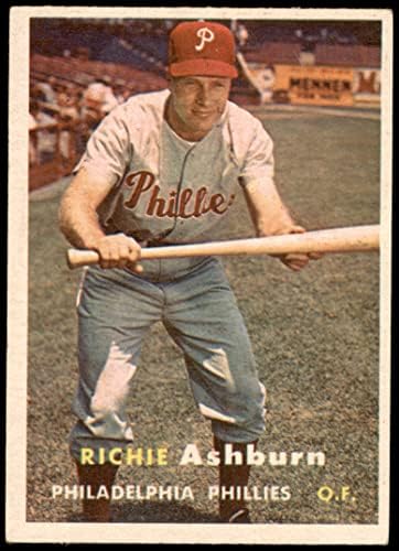 1957 Topps 70 Richie Ashburn Philadelphia Phillies (Beyzbol Kartı) VG/ESKİ Phillies