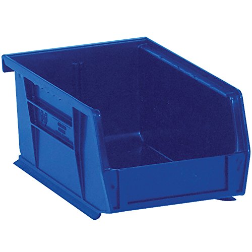 Kutular Hızlı BFBINP0743B Plastik Yığın ve Askı Kutusu Kutuları, 7 3/8 x 4 1/8 x 3, Mavi (24'lü Paket)