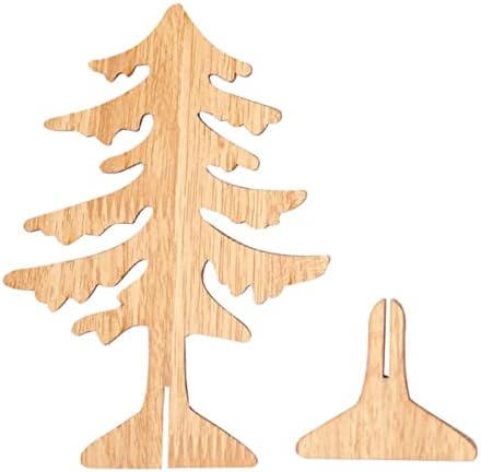 2022 Ahşap Yılbaşı Ağacı Noel Ağacı masa süsü Komik Masaüstü Yılbaşı Ağacı Süsleri Sonbahar Topları (B, Bir Boyut)