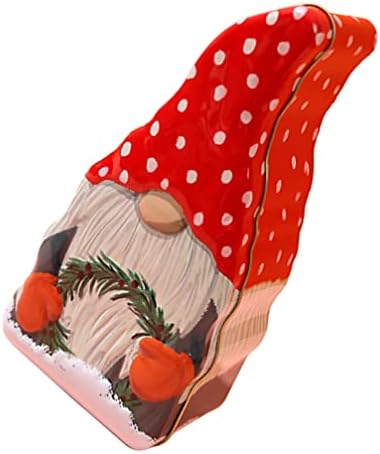 Toyvıan Noel Şeker Kutusu Boş Teneke Şeker Kutusu Çerez Saklama Teneke Kutu Konteynerler Noel Şeker Kutusu Gnome