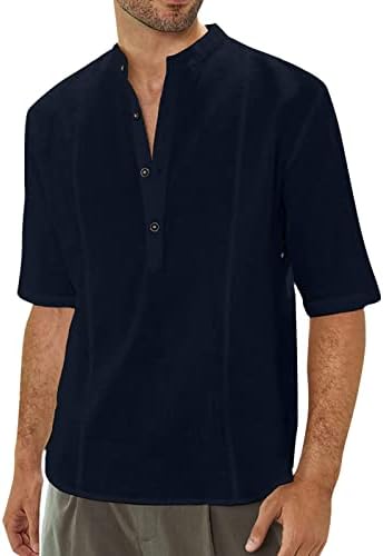 Xiloccer erkek Yakalı Gömlek ve Üstleri Batı Gömlek Erkek Moda Gömlek Kısa Kollu Pamuk Keten Gömlek Tasarım Erkekler