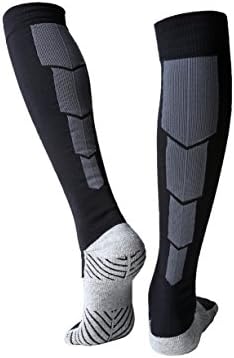 Matari Erkek Spor Atletik Sıkıştırma futbol futbol çorapları Diz Üstü yüksek takım çorapları