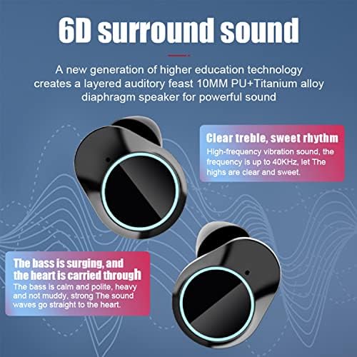 Soonic Bluetooth V5. 3 Kulaklıklar, Kablosuz Gürültü Önleyici Kulaklık, Apple Android ile Uyumlu, Dahili Mikrofon,