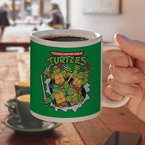 GRAFİK ve DAHA Teenage Mutant Ninja Turtles Grubu Retro Seramik Kahve Kupa, yenilik Hediye Kupalar için Kahve, Çay