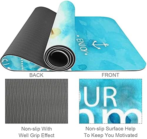 Doğal Manzara Deniz Premium Kalın Yoga Mat Çevre Dostu Kauçuk Sağlık ve Fitness Kaymaz Mat Her Türlü Egzersiz Yoga