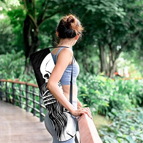 Iskelet Çift Yoga Mat Çanta Tam Zip Yoga Taşıma Çantası Kadın Erkek, egzersiz yoga matı Taşıyıcı Ayarlanabilir Kayış