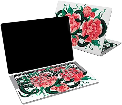Lex Altern Vinil Cilt ile Uyumlu MacBook Air 13 inç Mac Pro 16 Retina 15 12 2020 2019 2018 Yılan Sevimli Sürüngen