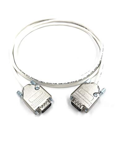 100 Ayak DB9 Erkek - Erkek RS232 Plenum Seri Kablo-Plenum Beyaz Ceketli 22 AWG-Özel Kablo Bağlantısı ile ABD'de Üretilmiştir