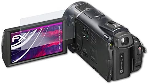 atFoliX Plastik Cam koruyucu film ile Uyumlu Sony HDR-CX740VE Cam Koruyucu, 9H Hibrid Cam FX Cam Ekran Koruyucu Plastik