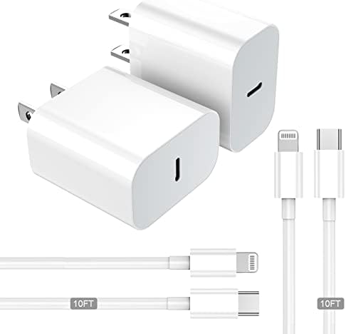 [Apple MFİ Sertifikalı] RPQ Hızlı USB-C Güç Adaptörü ile 6 ft C Yıldırım Kablosu. iPhone14 ile Uyumlu,Hızlı Şarj