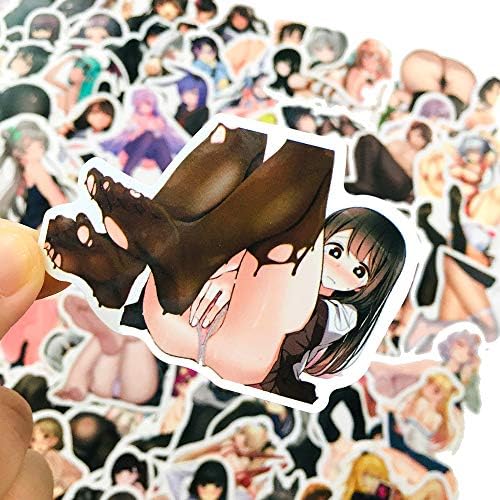 Waıfu 100 Adet Anime Seksi Kız Yetişkin Çıkartmalar,Hentai Mayo Bikini Çıkartmalar Yetişkinler için, Su Şişeleri