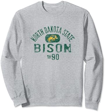 Kuzey Dakota Eyalet Bizonu 1890 Vintage Logolu Sweatshirt