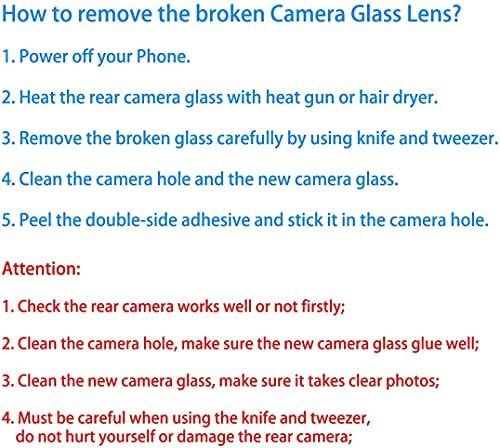 2 Paket Kartal Kablosuz Arka Kamera Cam Lens Değiştirme Kiti Samsung Galaxy S20 Ultra 5G + DIY Araçları (olarak da