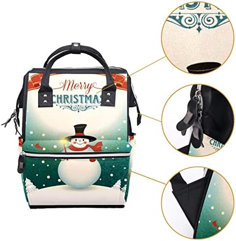 Merry Christmas Kardan Adam Dekorasyon Tebrik bebek bezi çantası Sırt Çantası Değiştirme Çantaları Bebek Kız Erkek