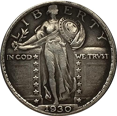 Hatıra parası Cryptocurrency Favori Sikke 1930 Amerikan Liberty Kartal Gümüş Kaplama Sert Sikke Kopya Para hatıra