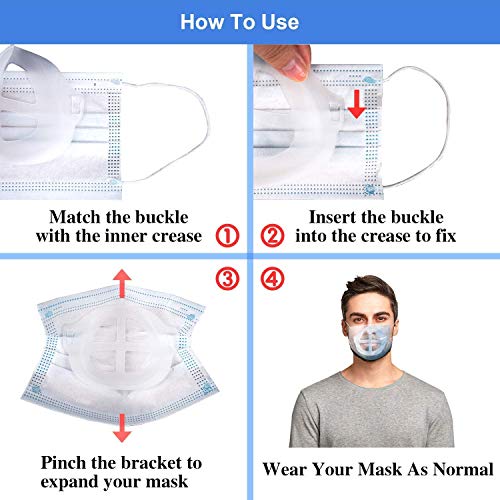 3D Maske Braketi İç destek çerçevesi, Silikon Yeniden Kullanılabilir Yüz Kalkanı, Nefes Fincan maske, maske Ekler,