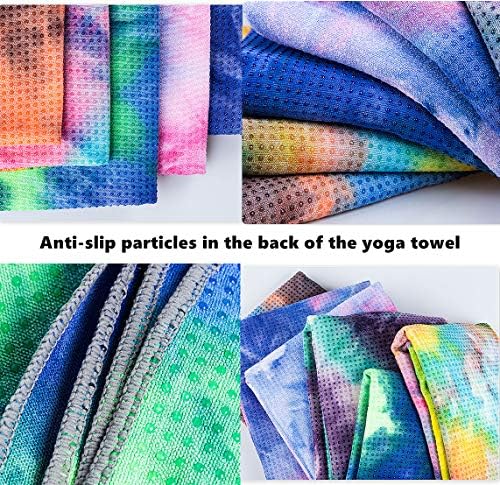 Honeystore Kaymaz Sıcak Yoga Havlusu Kaymaz Emici Mat Havlu Katlanabilir Mat Multicolor6