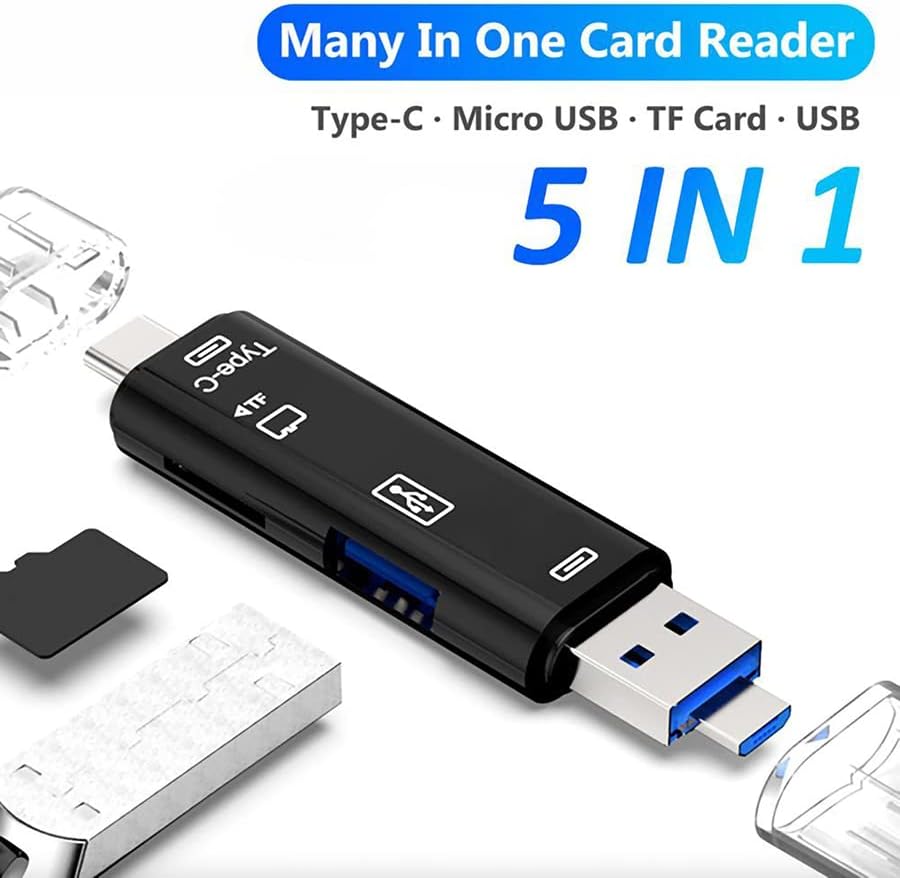 VOLT + 5 in 1 Çok Fonksiyonlu kart okuyucu ile Uyumlu Xiao mi mi mi x Nano var USB tip-C/ mi mikro usb/ Tf/ USB 2.0/