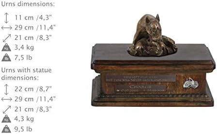 Bull Terrier Mama, Köpek Külleri Anıtı Heykeli, Evcil Hayvan Adı ve Alıntı-ArtDog Personalized