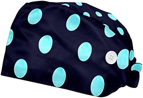 2 Paket Unisex moda kabarık şapka düğmeleri ve ter bandı ile bir boyut kamuflaj desen