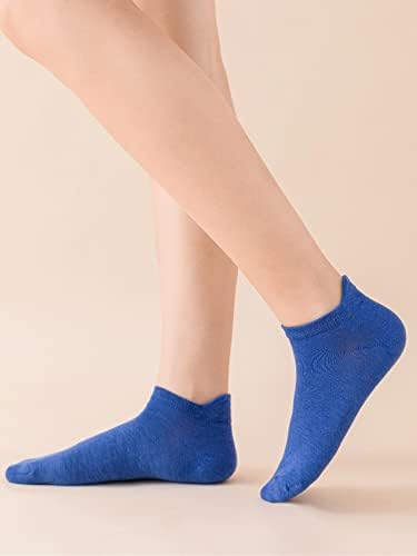 WDİRARA kadın 10 Çift Çorap Atletik Ayak Bileği Çorap Rahat No Show Çorap