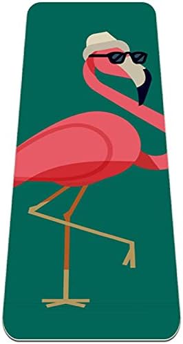Siebzeh Flamingo Güneş Gözlüğü Giymek Premium Kalın Yoga Mat Çevre Dostu Kauçuk Sağlık ve Fitness Kaymaz Mat Her