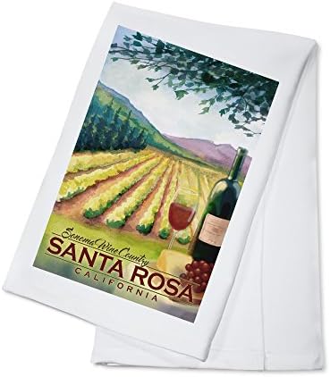Fener Basın Santa Rosa, Kaliforniya, Sonoma County Şarap Ülkesi (15oz Siyah Seramik Kahve ve Çay Bardağı, Bulaşık