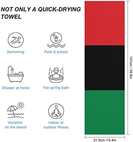 Afrika Amerikan Bayrağı Hızlı Kuru Havlu Keseler Yüksek Emici Yüz Bezleri Yüz el havluları Banyo Spa Otel için