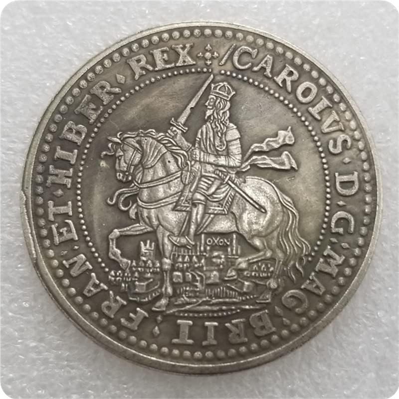 QİNGFENG Antika El Sanatları 1644 Pirinç Gümüş Kaplama Gümüş Dolar Koleksiyonu 1692